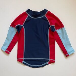 ToobyDoo Kids Unisex Long-sleeve Mondrian Rashguard - Size 1-2